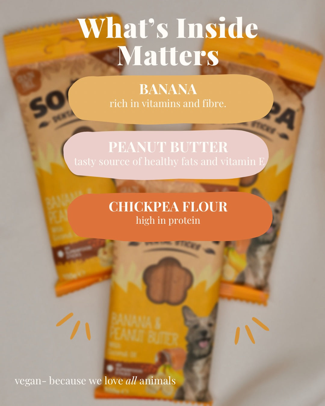 Dental Sticks Banana & Peanut Butter